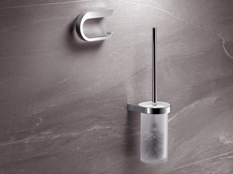 HEWI WC-Rollenhalter und WC-Bürstenbehälter WC-Rollenhalter und WC-Bürstenbehälter aus Chrom